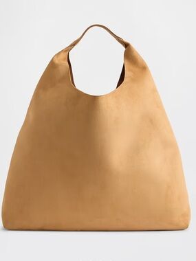 NWT GAP Vegan Suede Slouchy Tote  (Honey Brown )